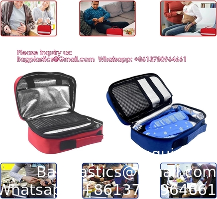 Insulin Cooler Travel Case Diabetic Medication Cooler Bag Diabetes Organize Medicine With 4 Ice Packs