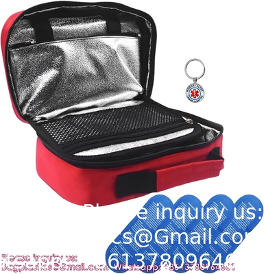 Insulin Cooler Travel Case Diabetic Medication Cooler Bag Diabetes Organize Medicine With 4 Ice Packs