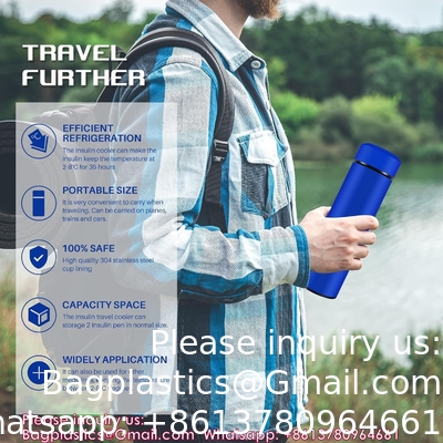 48H Insulin Pens Cooler Travel Case TSA Approved Diabetic Medicine Travel Cooler, Portable Insulin Medical Cooler