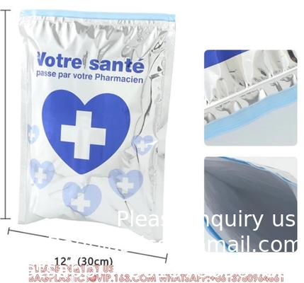 Sustainable Recyclable Custom Size Foil Liner Insulation Bag Fruit Fresh-Keeping Medicines Thermal Cooler Bag