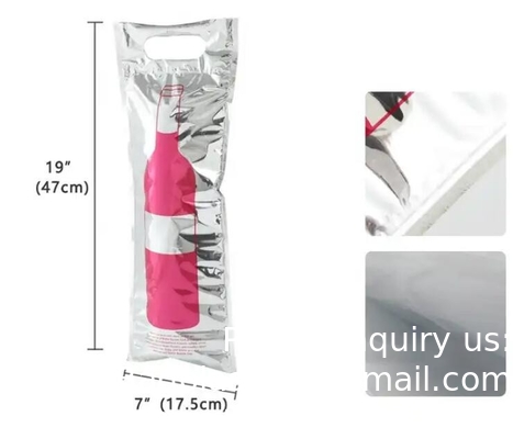 Recycled bags, Insulated bag pack, Cooler Bag Wine Custom Logo Thermal Wine Beer Custom Size Insulation