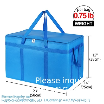 Insulated Grocery Shopping Bag, Reusable And Collapsible Grocery Bag, Thermal insulated, strong handle, handybag
