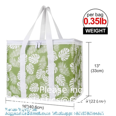 Insulated Grocery Shopping Bag, Reusable And Collapsible Grocery Bag, Thermal insulated, strong handle, handybag