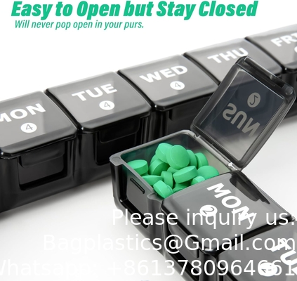 Large Monthly Pill Organizer, XL 4 Weeks Pill Box, Pill Cases Organizerd By Week,Big Compartment Pill Container