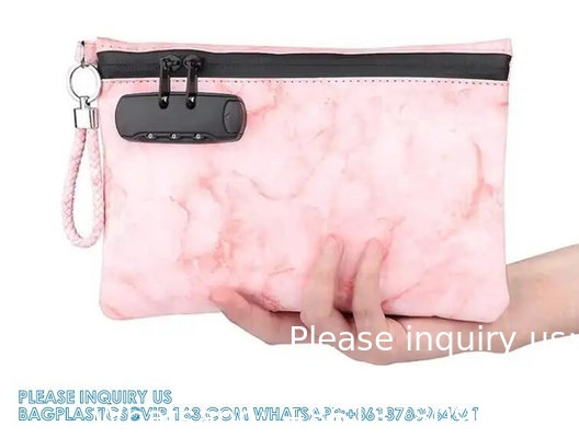 Smell Proof Bag Extra Large With Combination Lock - Premium Smell Proof Container For Medicine And Accessories