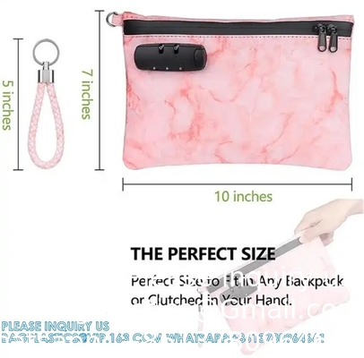 Smell Proof Bag Extra Large With Combination Lock - Premium Smell Proof Container For Medicine And Accessories