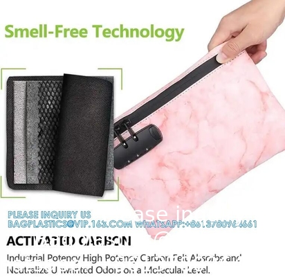 Smell Proof Bag Extra Large With Combination Lock - Premium Smell Proof Container For Medicine And Accessories