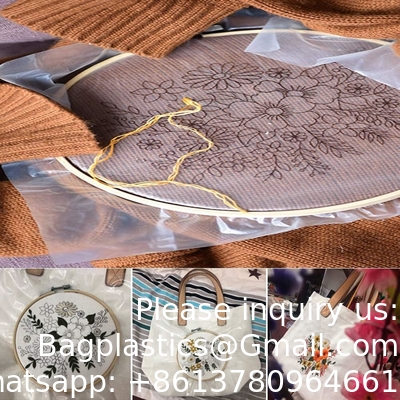 Water Soluble Stabilizer For Embroidery Topping Film (10 In X 50 Yd Roll), bagease 35um Clear Embroidery Stabilizers