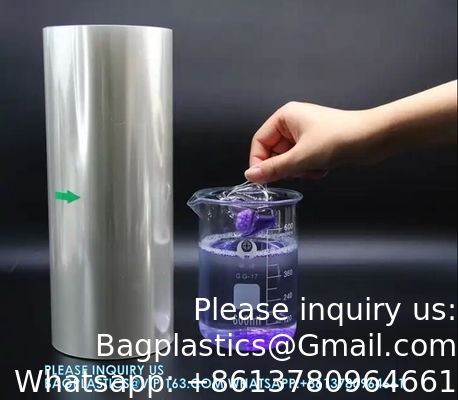Custom Biodegradable Packaging PVA Film Water Soluble Dissolvable In Hot Water laundry pod film mold peel