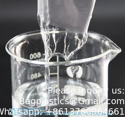 Custom Biodegradable Packaging PVA Film Water Soluble Dissolvable In Hot Water laundry pod film mold peel