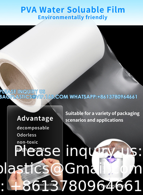 Water Soluble Membrane Wholesale PVA Film Packing Machine Pva Water Soluble Film For Laundry Detergent Pods
