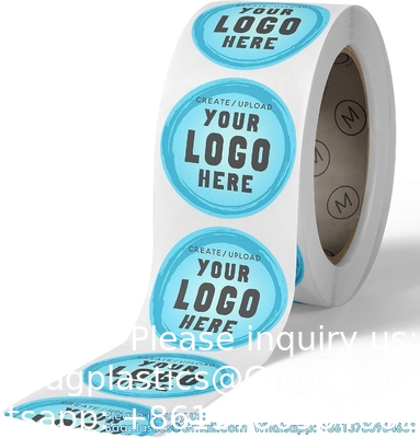 Custom Stickers Label Rolls, Build Your Own Stickers/Labels Any Design Premium Gloss Custom Sticker, Personalized