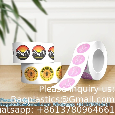 Custom Stickers Label Rolls, Build Your Own Stickers/Labels Any Design Premium Gloss Custom Sticker, Personalized