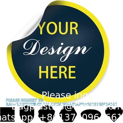 Custom Vinyl Stickers For Business Logo, Personalized Stickers Labels With Image Text, 60 150 300-1000 Qty