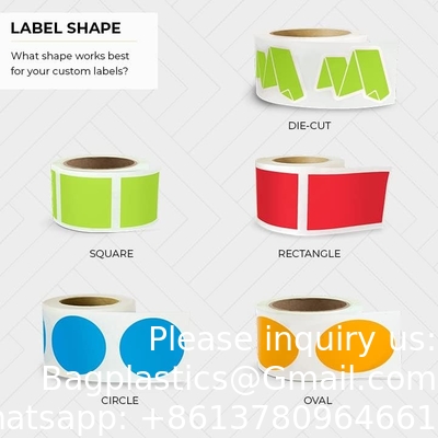 Custom Stickers Personalized Labels, Customized Stickers Image Logo And Text. Custom Stickers For Business Logo
