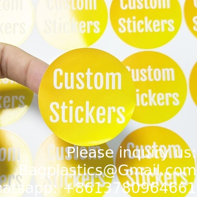 Custom Stickers Personalized Labels, Customized Stickers Image Logo And Text. Custom Stickers For Business Logo