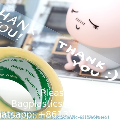 Designer Cute Packing Tape, Colorful Printing Shipping Tape, Carton Decorative Tape For Sealing Boxes, Thank You