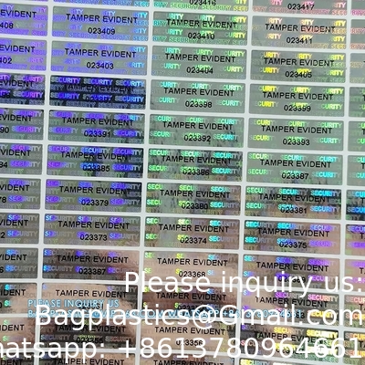 Transfer Tamper Evident Security Warranty Void Stickers/Labels/Seals (Red, 1 X 3.35 Inches, Serial Numbers)