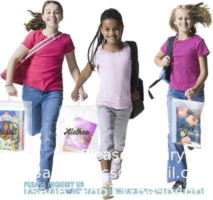 Pack Hanging Storage Bags, Large Hook 10 X 12.5-Inch Clear Plastic Bags For Classroom, Library, And Pharmacy Use