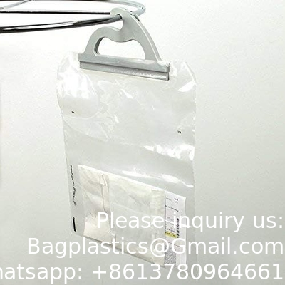 Hanging Storage Bags, 10-Pack Of 12 X 9-Inch Clear Plastic Bags For Classroom, Library, And Pharmacy Use