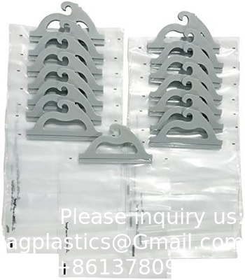 Hanging Storage Bags, 10-Pack Of 12 X 9-Inch Clear Plastic Bags For Classroom, Library, And Pharmacy Use