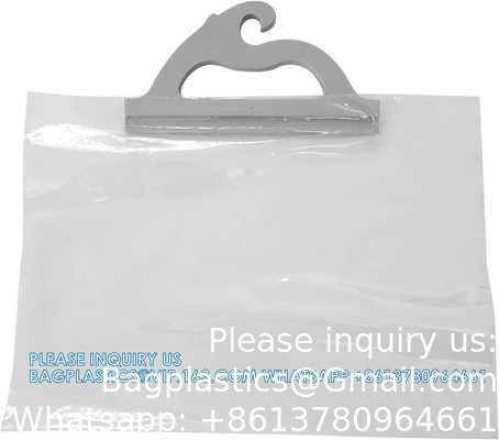 Hanging Storage Bags, 10-Pack Of 12 X 9-Inch Clear Plastic Bags For Classroom, Library, And Pharmacy Use