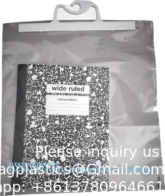 Hanging Storage Bags, 10-Pack Of 12 X 9-Inch Clear Plastic Bags For Classroom, Library, And Pharmacy Use