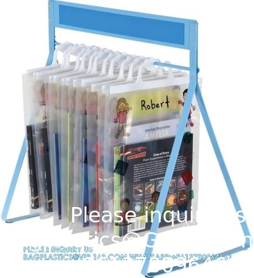 Students bags, easy bag pack, Read-N-Go Book Bag Sturdy Snap Shut Hanging Plastic Bags Safely Send Home Assignments