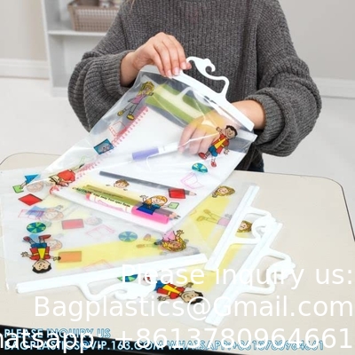 Students bags, easy bag pack, Read-N-Go Book Bag Sturdy Snap Shut Hanging Plastic Bags Safely Send Home Assignments