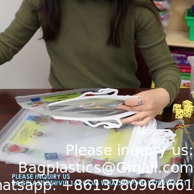 Students bags, easy bag pack, Read-N-Go Book Bag Sturdy Snap Shut Hanging Plastic Bags Safely Send Home Assignments