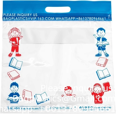 Press And Seal Storage Bags, metal sliderbag, metal zipbags Extra Large Thick Plastic, Classroom Book Bags For Kids