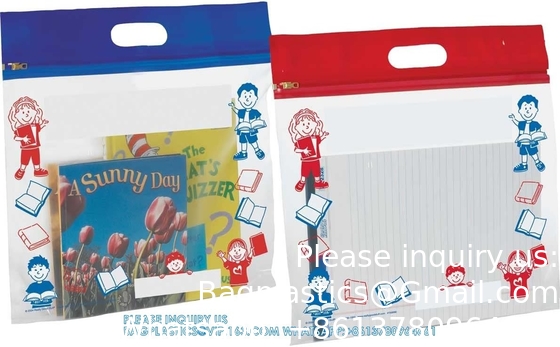 Press And Seal Storage Bags, metal sliderbag, metal zipbags Extra Large Thick Plastic, Classroom Book Bags For Kids