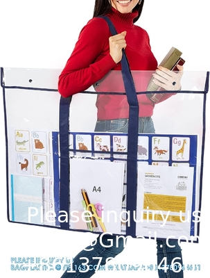 Poster Storage Bag (31.5&quot;×25.5&quot;) Bulletin Board Holder Art Portfolio Container For Teachers Classroom Organization