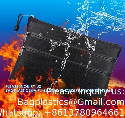 Fireproof Bag Document Waterproof File Bag Storage Bag 2100 Fahrenheit Fire Resistant Envelope Pouch For Money