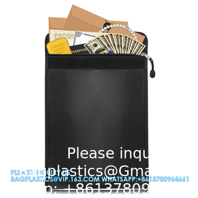 Fireproof Bag Document Waterproof File Bag Storage Bag 2100 Fahrenheit Fire Resistant Envelope Pouch For Money