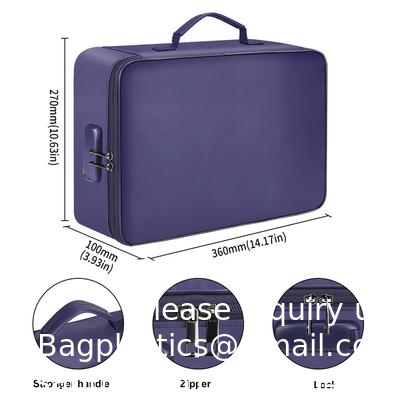 Fireproof Document Bag Large Travel Lock Bag Fireproof Document File Storage Organizer Bag