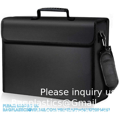 Silicone Coated Non-Itchy Fiberglass Easy To Store And Carry Important File Certificate Paper Fireproof Document Bag