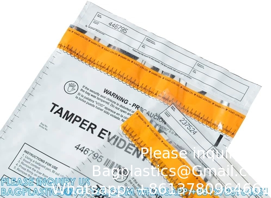 Police evidence bags, Public Safety Evidence Security Bags, Crime Scene Evidence Container, 6&quot; X 8&quot;, 100 Pack
