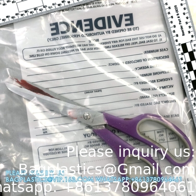 Police evidence bags, Public Safety Evidence Security Bags, Crime Scene Evidence Container, 6&quot; X 8&quot;, 100 Pack