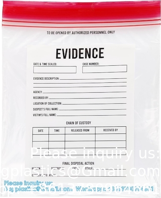 Evidence Bags, organizer, storage bag Funny Party Favor Treat Bags Great For Halloween And Police Parties.