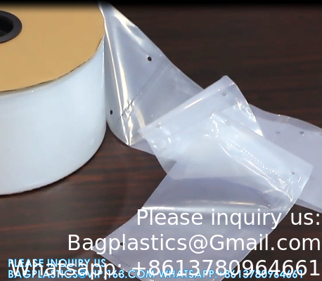 High Quality Accept Custom Printed LOGO LDPE Plastic Auto Bag Roll Bags Of Pre-Opened Packaging Bags On A Roll