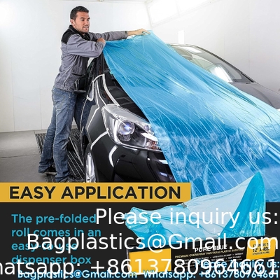 Overspray Protective Sheeting With 233+ Masking Tape (36 Mm), Translucent, Paintable, High Density, Tear Resistan