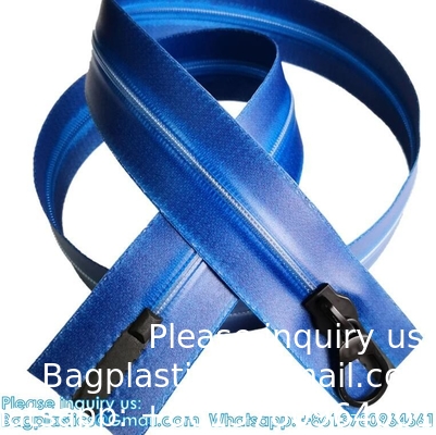 #8 Multicolor Airtight And Waterproof Zipper TPU Coated Heavy Duty Nylon Zippers Multiple Colours Available Custom