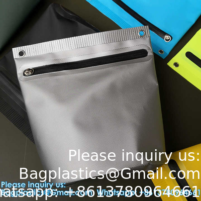 Custom Logo Waterproof Bag PVC Tarpaulin Fishing Bags Washing Bag Made With Welding Process
