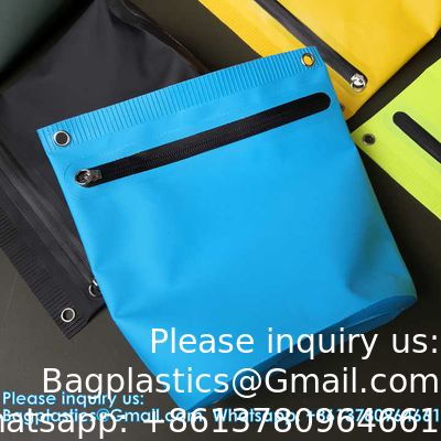 Custom Logo Waterproof Bag PVC Tarpaulin Fishing Bags Washing Bag Made With Welding Process