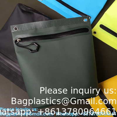 Custom Logo Waterproof Bag PVC Tarpaulin Fishing Bags Washing Bag Made With Welding Process