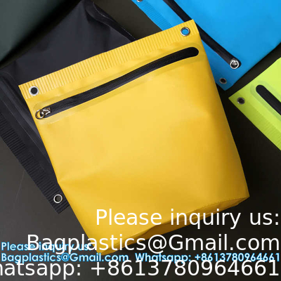Custom Logo Waterproof Bag PVC Tarpaulin Fishing Bags Washing Bag Made With Welding Process