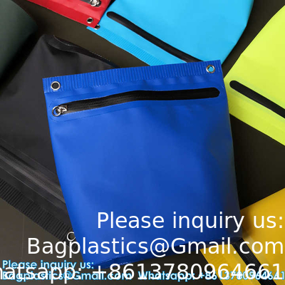 Custom Logo Waterproof Bag PVC Tarpaulin Fishing Bags Washing Bag Made With Welding Process