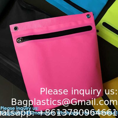 Custom Logo Waterproof Bag PVC Tarpaulin Fishing Bags Washing Bag Made With Welding Process