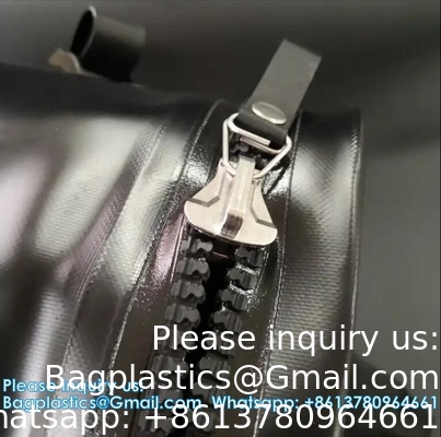 Heavy Duty TPU Airtight Zipper IPX8 Waterproof For Cooler Bag, Vaccumed Bag, Isolation Capsule Drysuit Zipper
